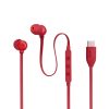 JBL T 310 C RED vezetékes USB C mikrofonos piros fülhallgató