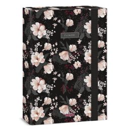 Ars Una Flowery Black 24 (5374) A4 füzetbox