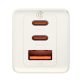   Baseus P10110812227-Z1 GaN5 65W fehér hálózati adapter 1m USB Type-C kábellel