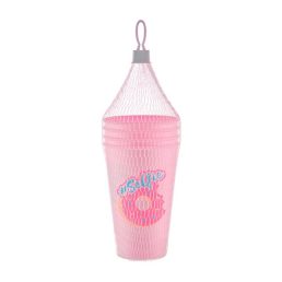   IRIS L-00732 Lemonade 4 darabos pohár szett 4*450ml, sárga, kék vagy rózsaszín