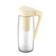   IRIS C-00250 Karefe Oval kancsó gyümölcstartóval 1.600ml, fekete vagy elfántcsont színű