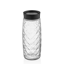   IRIS C-00396 Visible Crystal üveg tároló 1.600ml, fekete vagy elfántcsont színű