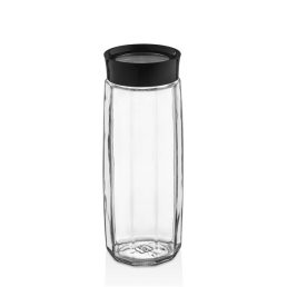   IRIS C-00397 Visible Polygon üveg tároló 1.600ml, fekete vagy elfántcsont színű