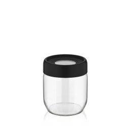   IRIS C-00114 Ring üveg tároló 425ml, fekete, elfántcsont vagy szürke színű