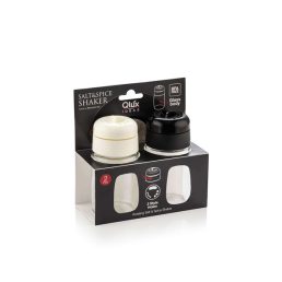   IRIS C-00201 Star üveg fűszerszóró szett 2 darabos 2*200ml, fekete vagy elefántcsont színű