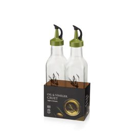   IRIS C-00253 Olaj és ecet kiöntő szett 2 darabos, 2*250ml, fekete vagy zöld színű