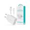 Devia ST364020 5V/2.4A Smart 2xUSB Hálózati töltő adapter + 1 m Micro USB kábel