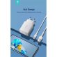   Devia ST364020 5V/2.4A Smart 2xUSB Hálózati töltő adapter + 1 m Micro USB kábel