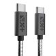   NextOne USBCX2-MET-SG 1,2m Type-C metál asztroszürke adat- és töltőkábel