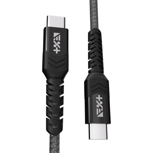 NextOne USBCX2-BRD-SG 1,2m Type-C fonott asztroszürke adat- és töltőkábel