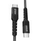   NextOne USBCX2-BRD-SG 1,2m Type-C fonott asztroszürke adat- és töltőkábel