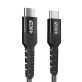   NextOne USBCX2-BRD-SG 1,2m Type-C fonott asztroszürke adat- és töltőkábel