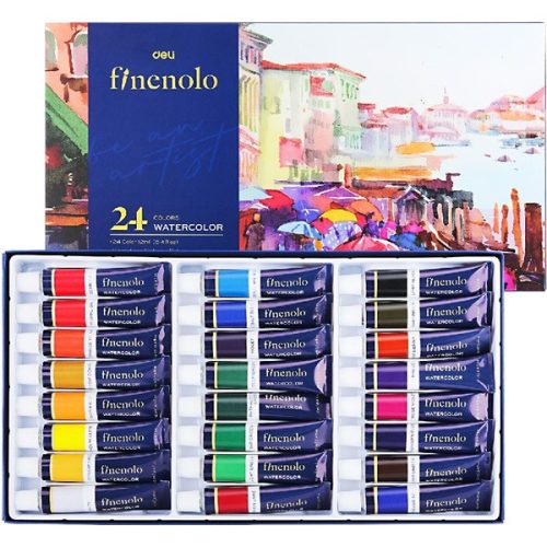 Deli Finenolo 12ml x 24 db-os akvarellfesték készlet