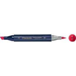 Deli Finenolo 4 - Vivid Red kétvégű permanent ART marker