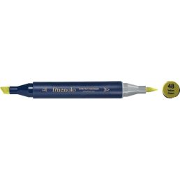   Deli Finenolo 48 - Yellow Green kétvégű permanent ART marker