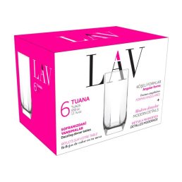   LAV Tuana Long Drink 330ml koktélos pohár szett 6 darabos LV-TUA25F