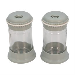   IRIS Macaron Salt&Pepper üveg fűszerszóró szett 2*105ml, rószaszín, fehér, szürke vagy kék színű HN-1139