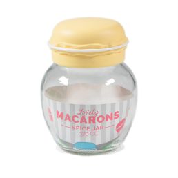   IRIS Macaron üveg fűszertartó 370ml, zöld, fukszia, narancs vagy citromsárga színű HN-1215