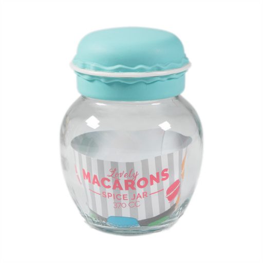 IRIS Macaron üveg fűszertartó 370ml, zöld, fukszia, narancs vagy citromsárga színű HN-1215