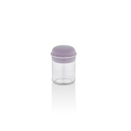   IRIS Macaron üveg fűszertartó 212ml, rószaszín, menta zöld, sárga vagy lila HN-1363