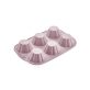   IRIS MIX szilikon muffin sütőforma 6 darabhoz, szürke, fekete vagy piros színű SL-3207
