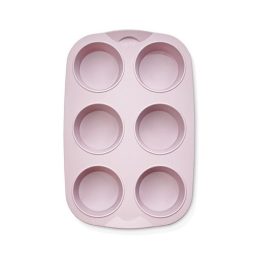   IRIS szilikon muffin sütőforma 6 darabhoz, szürke, fekete vagy piros színű SL-3208