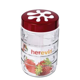   IRIS üveg fűszertartó négyzetes mintával 1.350ml, piros, lila vagy zöld színű 135902-000