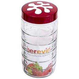   IRIS üveg fűszertartó négyzetes mintával 1.700ml, piros, lila vagy zöld színű 135930-000