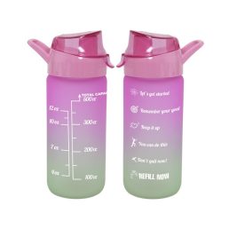   IRIS színátmenetes üveg kulacs 500ml, rózsaszín 111808-161
