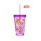 IRIS Violet mintás pohár szívószállal 660ml 161448-012P
