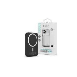   Devia ST362590 Kintone Series V2 20W Lightning + Type-C 5000 mAh MagSafe fekete power bank