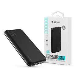  Devia ST354441 Smart Series 22.5W - USB + Type-C + microUSB + PD 10.000 mAh fekete power bank