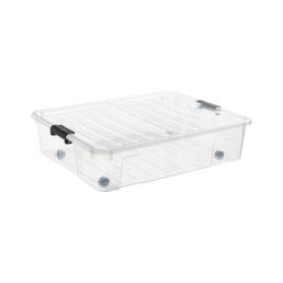   IRIS Home Box Bedroller 49 literes tárolódoboz zárható tetővel, ágy alá, kerekekkel 22430800