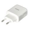 AVAX CH360 SPEEDY 65W GaN USB A (QC)+Type C (PD3.0) fehér hálózati töltő