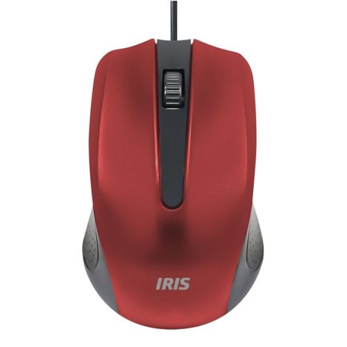 Iris IOM861-R Vezetékes Egér piros