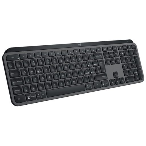 Logitech  MX Keys S lézergravírozott magyar kiosztású grafitszürke vezeték nélküli billentyűzet
