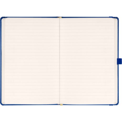 Realsystem Vivella 13 × 21 cm Dark blue vonalas notesz