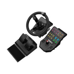   Logitech Saitek Farm Sim fekete kormány + pedál + oldalpanel csomag