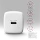   Axagon ACU-PD20W 20W PD 3.0 QC Type-C fehér hálózati töltő