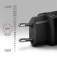   Axagon ACU-PD30 30W PD 3.0 QC Type-C fekete hálózati töltő