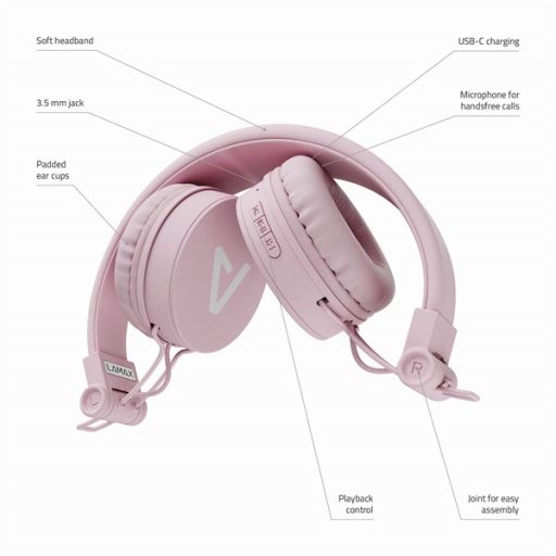 LAMAX Blaze2 Bluetooth rózsaszín fejhallgató