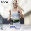 HOCO HO622547 BAG05 Univerzális sportoláshoz, túrázáshoz fekete/zöld övtáska