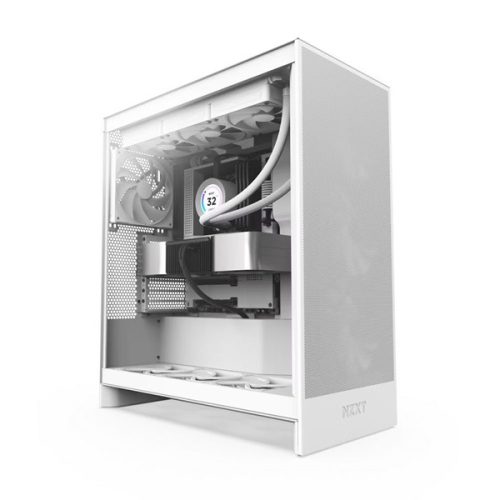 NZXT H7 Flow 2024 Fehér (Táp nélküli) ablakos ATX ház