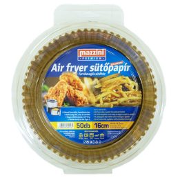   MAZZINI 103055 Premium Air Fryer kerek/16 cm-es/ 50db/csomag sütőpapír