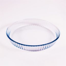   BORCAM kerek bordázott hőálló üvegedény 2.950ml, 319*50mm