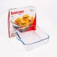 BORCAM négyzetes hőálló üvegedény fogóval 1.950ml, 256*220*60mm