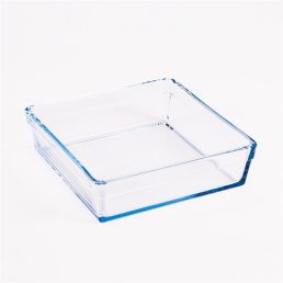   BORCAM négyzetes hőálló üvegedény  2.400ml, 227*227*65mm 