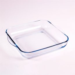   BORCAM négyzetes hőálló üvegedény fogóval 3.200ml, 318*283*60mm 