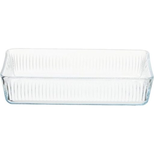 BORCAM négyzetes bordázott hőálló üvegedény  3.000ml, 306*209*64mm 