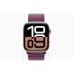 Apple Watch S10 GPS (42mm) rozéarany alumínium tok, szilva sportszíj okosóra